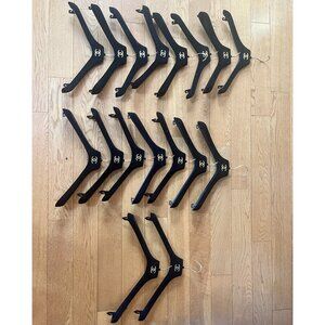 17 Chanel hangers black velvet touch mixed sizes hanger clothing